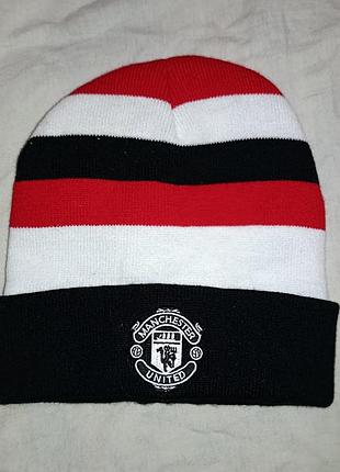 Футбольная зимняя шапочка fc manchester united