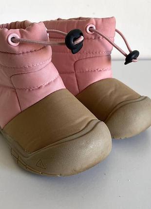 Чоботи для дівчинки barefoot рожеві зимові 14,5 см устілка
