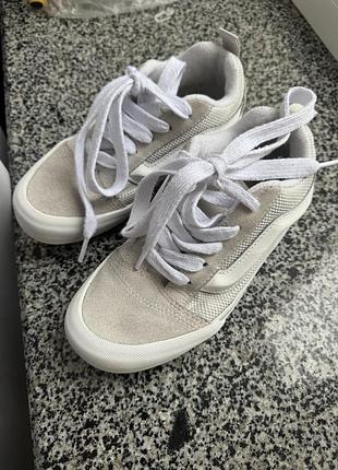 Кеди унісекс vans old skool світло-сірі 3