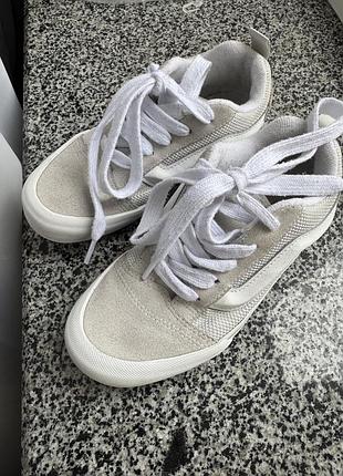 Кеди унісекс vans old skool світло-сірі 4