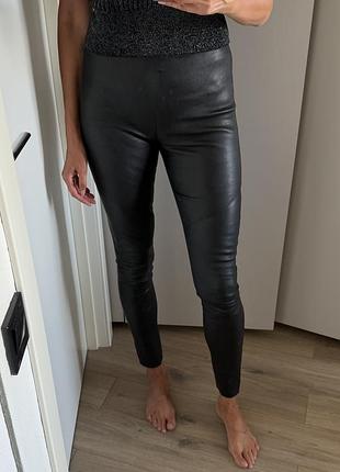 Лосіни жіночі twin-set jeans чорні шкіряні розмір m