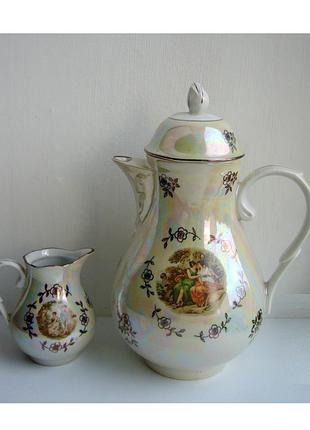 Кавник і молочник порцеляна кахла kahla gdr ціна за набір