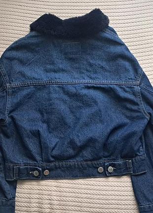 Куртка для підлітків levi's джинсова синя 4