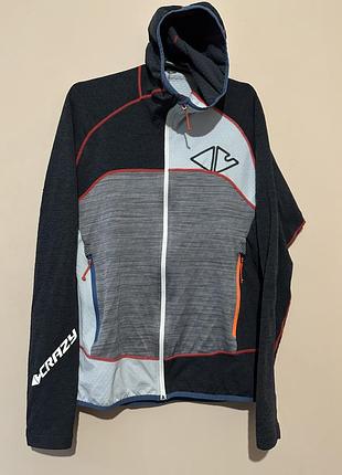 Кофта crazy idea resolution light pull men technical lightweight hooded jacke