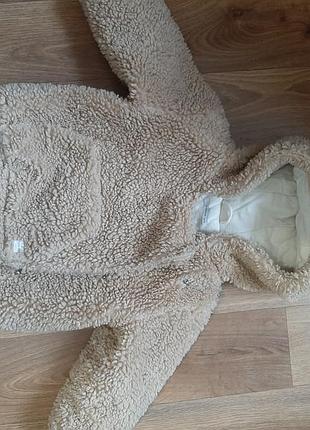 Куртка для дівчаток teddy бежева 80 розмір