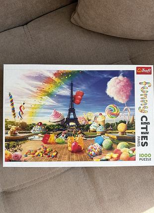 Пазл trefl funny cities paris 1000 деталей
