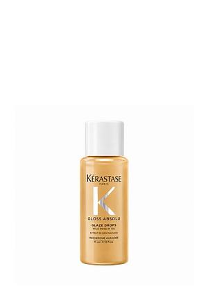 Поживна олійка для волосся проти розпушування kérastase gloss absolu glaze drops anti-frizz hair oil
