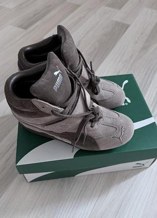 Кросівки жіночі puma speedcat wedge wns замшеві коричневі, 36