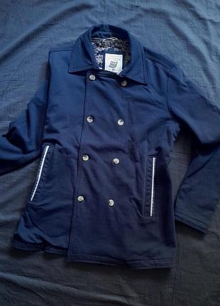 Чоловіче трикотажное полупальто-бушлат tom tailor denim, розмір m (100% бавовна)