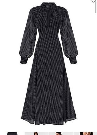 Сукня cher 17 чорна в горох