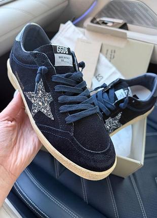 New кеди снікерси sneakers golden goose темно сині замша
