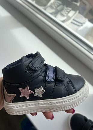 Черевики для дівчаток clarks чорні, розмір 20.5