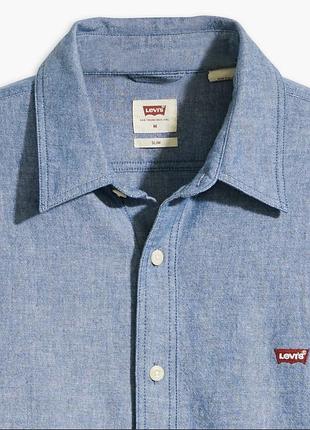 Сорочка чоловіча levi's синя розмір m 2