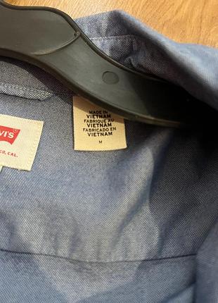 Сорочка чоловіча levi's синя розмір m 5
