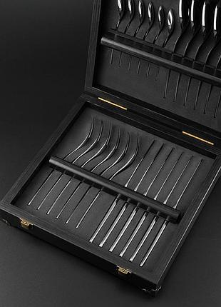 Набор столовых приборов "element s" черный 10