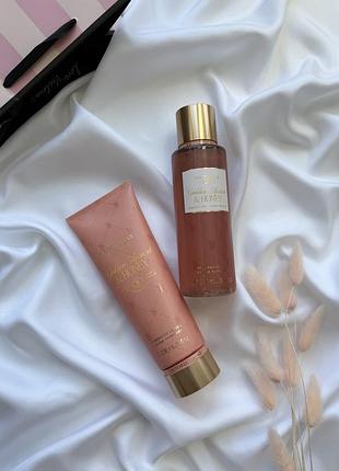 Набор городов спрей лосьон для тела victoria’s secret golden apricat &amp; honey
