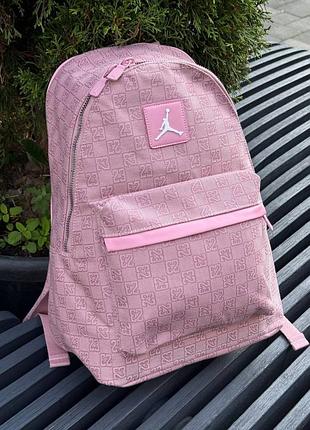 Рюкзак air jordan monogram backpack pink glaze pink