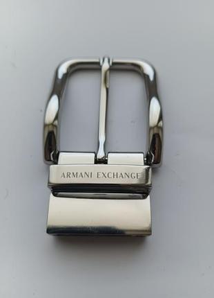 Пряжка для ременя чоловіча armani exchange срібляста металева