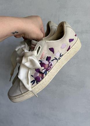 Кеди жіночі puma з вишивкою, 38 розмір, 24/24.5 см