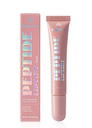 Bg713 пептидний бальзам для губ peptide lip tint salted bogenia 002 toast
