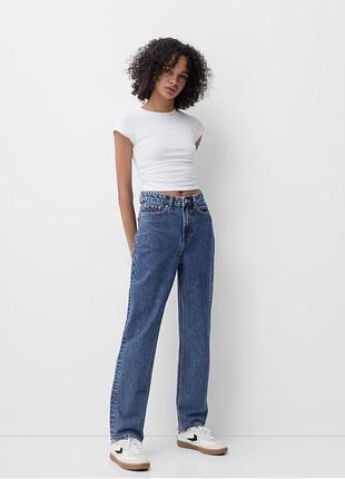 Bershka, прямі джинси, р.34