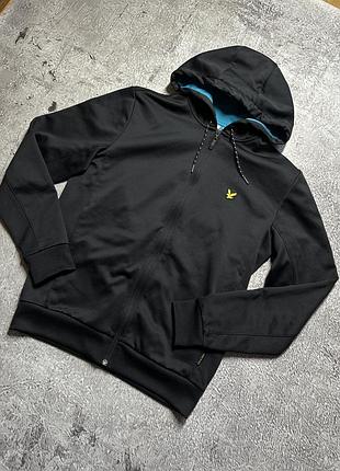Чорне зіп-худі lyle & scott