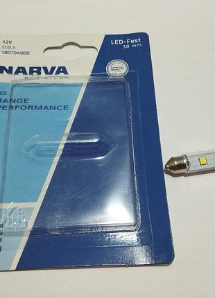 Narva лампочка led 12v 0,6w (38мм)