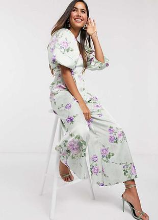 Стильный новый атласный комбинезон asos