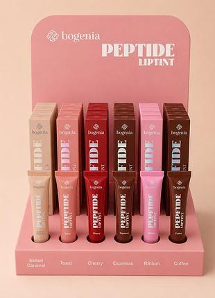 Bg713 пептидний бальзам для губ peptide lip tint salted bogenia