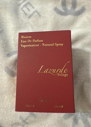 Парфуми fragrance world lazurde rouge extrait