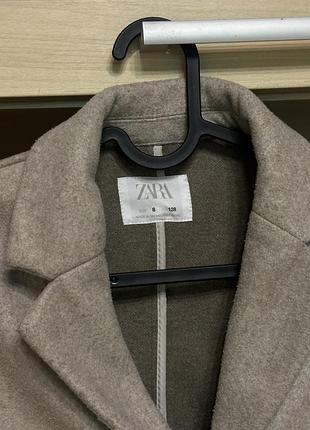 Пальто для дівчинки zara бежеве 128 2