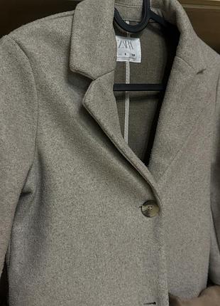 Пальто для дівчинки zara бежеве 128 3