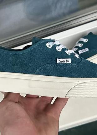 Кеди жіночі vans og authentic бірюзові, розмір 38, устілка 24 см, замша