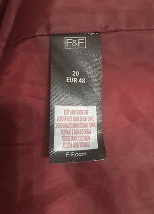 Легке тепле картате пальто f&f 58-60 5