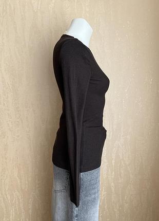 H&m, лонгслів в мікрорубчик, р.s 4