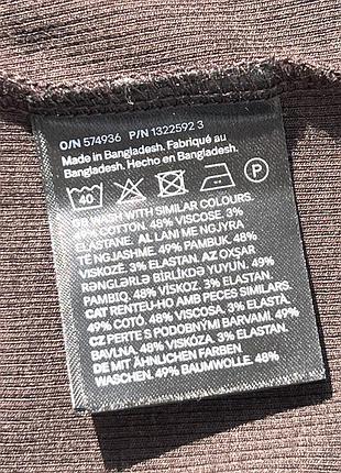 H&m, лонгслів в мікрорубчик, р.s 8