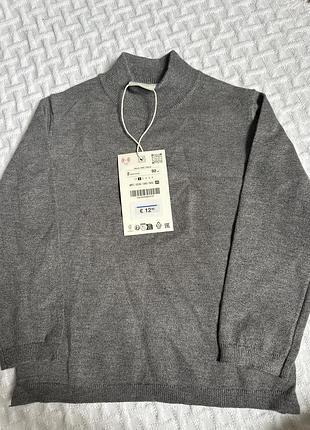 Светр сірий zara