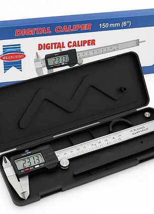 Ручний інструмент digital caliper, електронний штангенциркуль lcd 150мм, штангенциркуль цифровий 150мм aj-53
