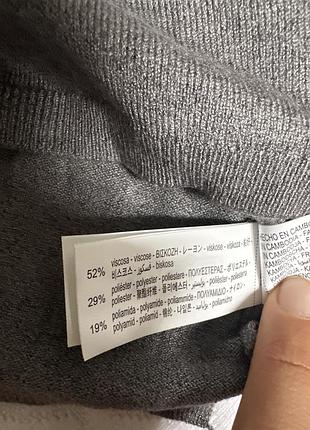 Светр сірий zara 4