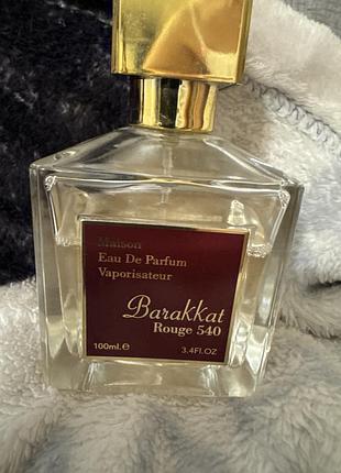 Парфумована вода fragrance world barakkat rouge 540, 100 мл