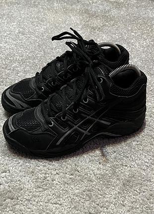 Кросівки черевики дитячі asics чорні 2