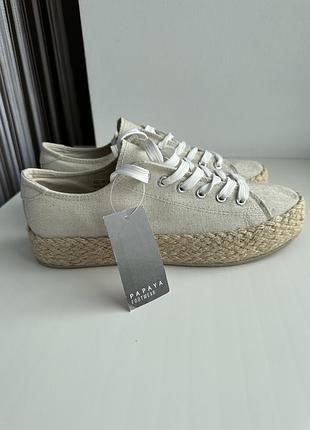 Нові фірмові жіночі кеди-еспадрильї papaya footwear