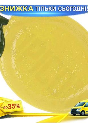 Ku набір керамічних тарілок universal fit lemon 2 шт. жовті для сервірування фруктів десертів декору 2 uni2l_k