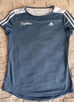 Футболка жіноча спортивна adidas синя