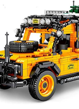 Конструктор машина позашляховик джип land rover 24 см 1053 деталі 8551