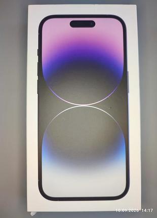 Коробка apple iphone 14 pro, deep purple 256gb, a2890 mq1f3rx/a