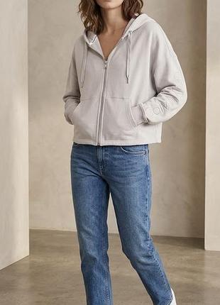 Кофта жіноча calvin klein на змійці, бежева
