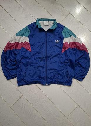 Вінтажна олімпійка adidas 90's оригінал спортивна кофта адідас нейлон унісекс l