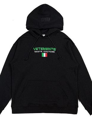 Худі унісекс vetements чорне 6