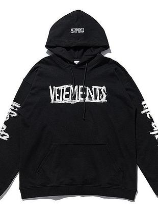 Худі унісекс vetements чорне 3